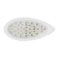 39 LED "Teardrop" Turn Signal Light With Bezel - Amber LEDs (Amber or Clear Lens)