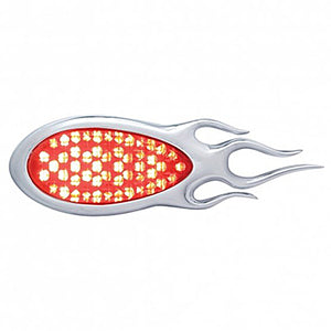 39 LED "Inferno" Turn Signal Light - Red or Amber LEDs (Red or Clear Lens)