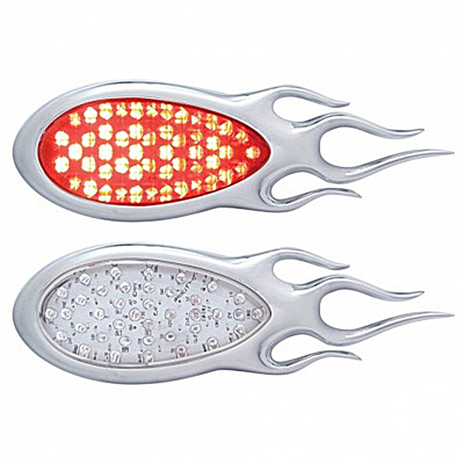 39 LED "Inferno" Turn Signal Light - Red or Amber LEDs (Red or Clear Lens)