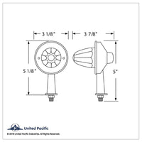 13 LED 1-1/8" or 2-1/8" Arm Watermelon Honda Light Kit - Amber LEDs (Amber Lens)