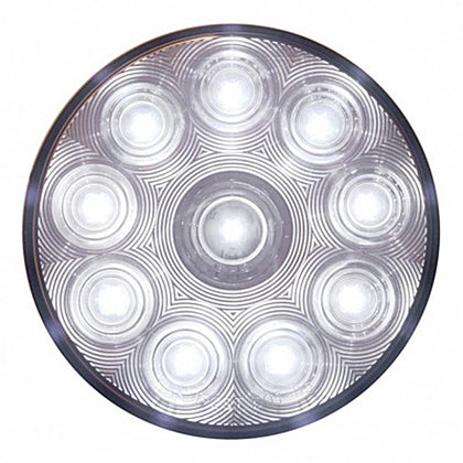 10 LED 4 "Auxiliary/Utility Light - White LEDs (Clear Lens)