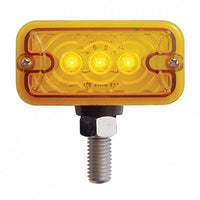 6 LED Double Face Light - T-Mount - Amber & Red LEDs (Amber & Red or Clear Lens)
