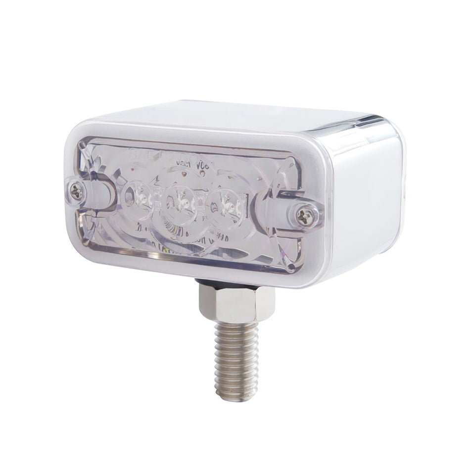 6 LED Double Face Light - T-Mount - Amber & Red LEDs (Amber & Red or Clear Lens)