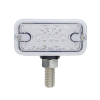 6 LED Double Face Light - T-Mount - Amber & Red LEDs (Amber & Red or Clear Lens)