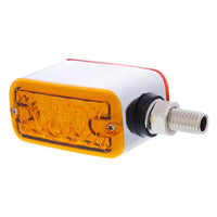 6 LED Single Function Double Face Light - Horizontal Mount - Amber & Red LEDs (Amber & Red or Clear Lens)