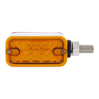 6 LED Single Function Double Face Light - Horizontal Mount - Amber & Red LEDs (Amber & Red or Clear Lens)