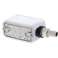 6 LED Single Function Double Face Light - Horizontal Mount - Amber & Red LEDs (Amber & Red or Clear Lens)