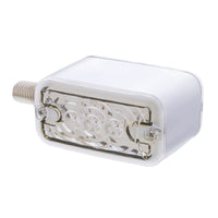 6 LED Single Function Double Face Light - Horizontal Mount - Amber & Red LEDs (Amber & Red or Clear Lens)