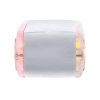 6 LED Single Function Double Face Light - Horizontal Mount - Amber & Red LEDs (Amber & Red or Clear Lens)