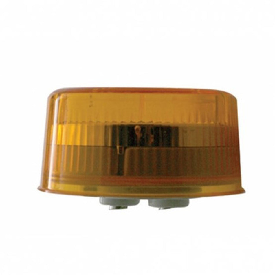 9 LED 2" Round Reflector Clearance/Marker Light - Amber or Red LEDs (Amber, Red or Clear Lens)
