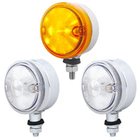 15 LED 3" Single Face Light - Amber or Red LEDs (Amber, Red or Clear Lens)