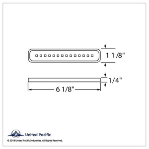 United Pacific - 14 LED 6-1/8" Mirror Light - White LEDs