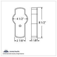 United Pacific - 32 LED Backlit Emblem Light For Kenworth - Amber LEDs (Amber Lens)