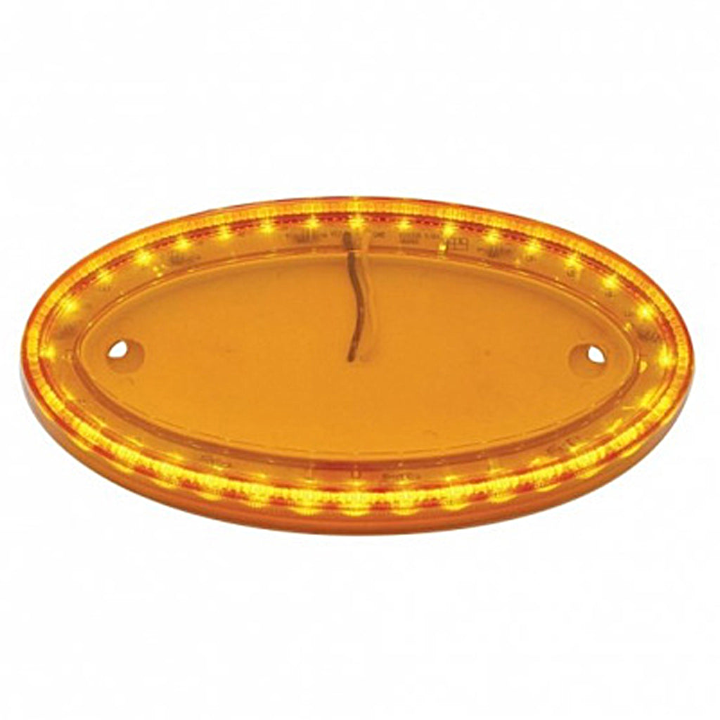 32 LED Large Emblem Light For Peterbilt - Amber LEDs (Amber or Clear Lens)