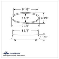 32 LED Large Emblem Light For Peterbilt - Amber LEDs (Amber Lens)