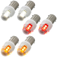 United Pacific - High Power 8 LED 1156 Type Bulb - White, Red or Amber (2 Pack)