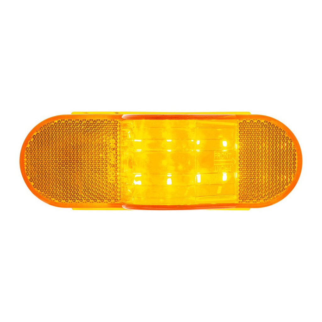 8 LED Mid-Trailer Turn Signal Light - Amber LEDs (Amber Lens)