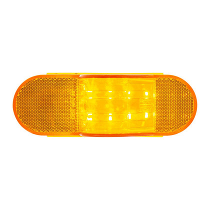 8 LED Mid-Trailer Turn Signal Light - Amber LEDs (Amber Lens)