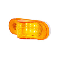 8 LED Mid-Trailer Turn Signal Light - Amber LEDs (Amber Lens)