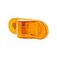 8 LED Mid-Trailer Turn Signal Light - Amber LEDs (Amber Lens)