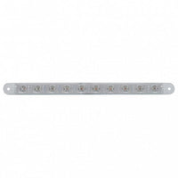 10 LED 9" Turn Signal Light Bar - Amber or Red LEDs (Amber, Red or Clear Lens)