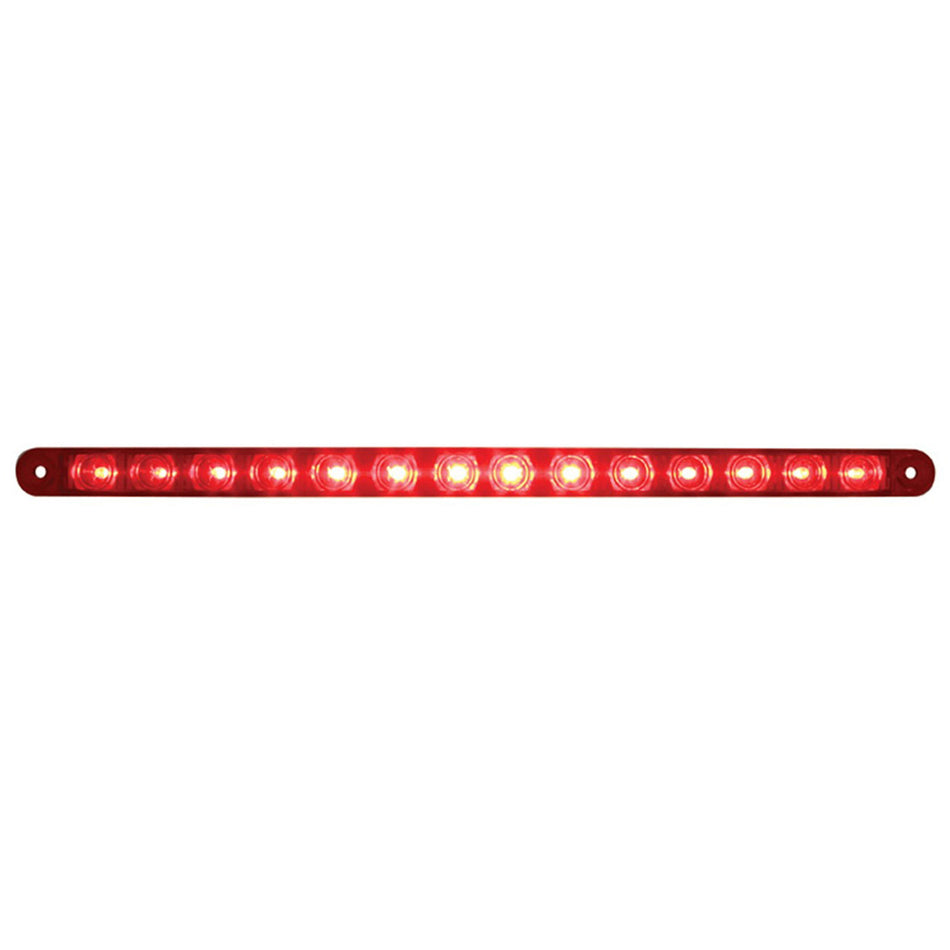 United Pacific - 14 LED 12" Stop, Turn & Tail Light Bar - Red LEDs (Red or Clear Lens)