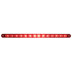 United Pacific - 14 LED 12" Stop, Turn & Tail Light Bar - Red LEDs (Red or Clear Lens)