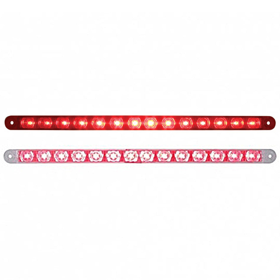 United Pacific - 14 LED 12" Stop, Turn & Tail Light Bar - Red LEDs (Red or Clear Lens)