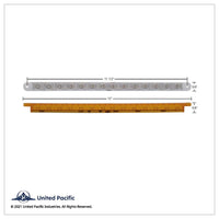 United Pacific - 14 LED 12" Stop, Turn & Tail Light Bar - Red LEDs (Red or Clear Lens)