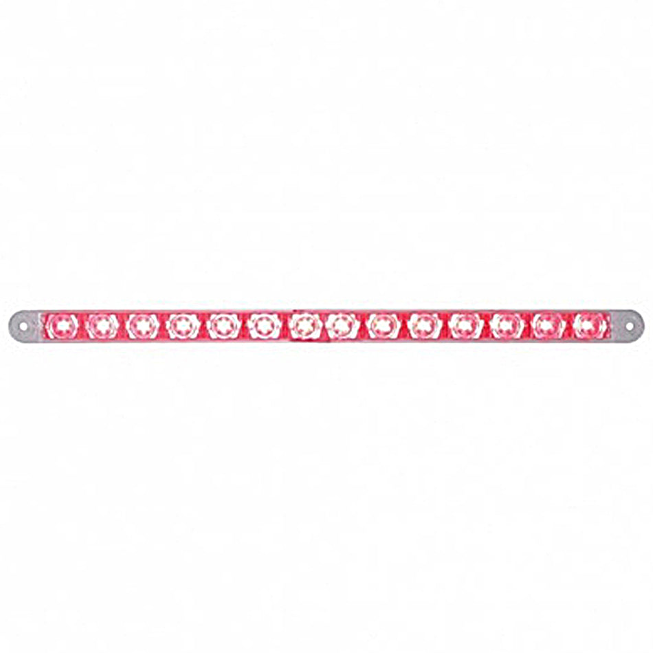 United Pacific - 14 LED 12" Stop, Turn & Tail Light Bar - Red LEDs (Red or Clear Lens)