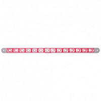 United Pacific - 14 LED 12" Stop, Turn & Tail Light Bar - Red LEDs (Red or Clear Lens)