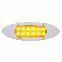 12 LED Maverick Light (Clearance/Marker) With Reflector - Amber LEDs (Amber or Clear Lens)