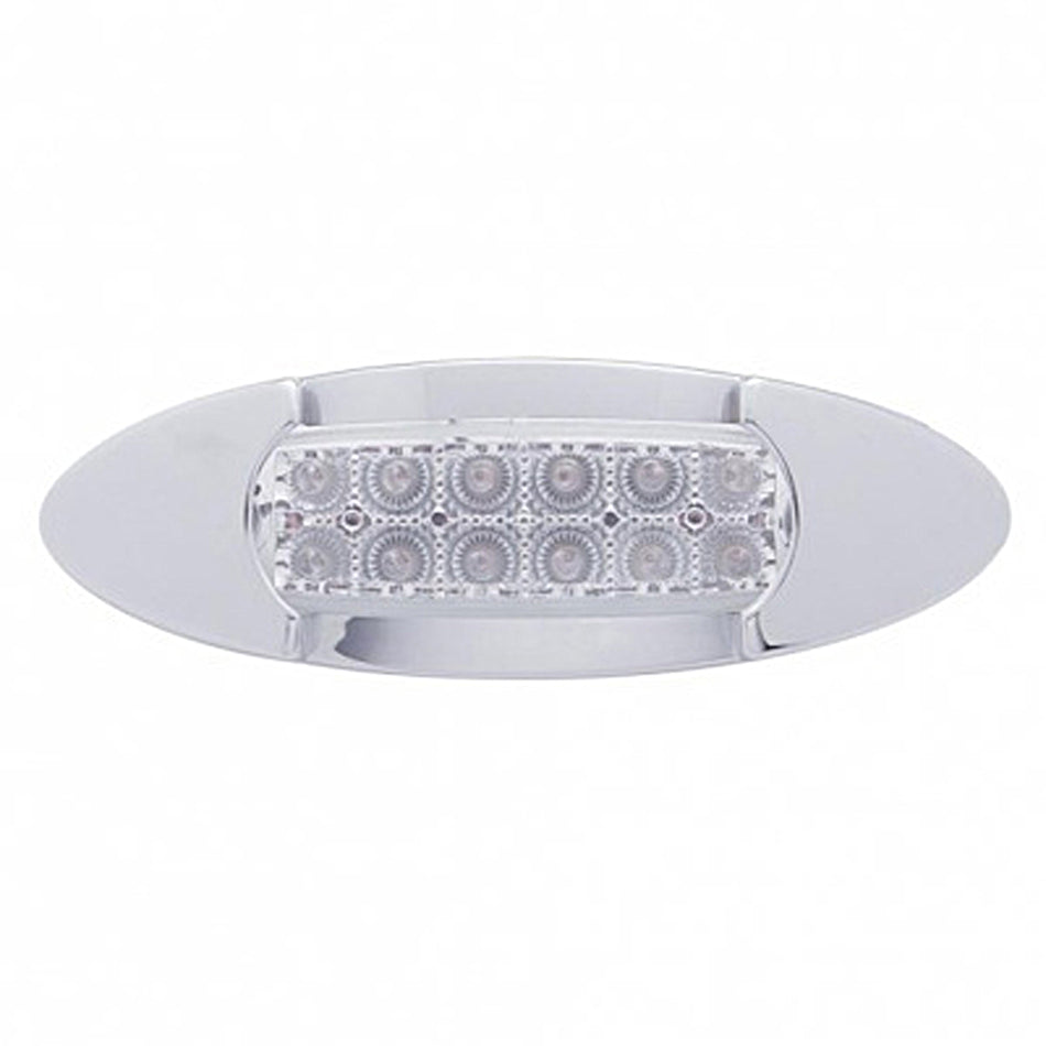 12 LED Maverick Light (Clearance/Marker) With Reflector - Amber LEDs (Amber or Clear Lens)