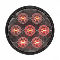 7 LED 4" Round Competition Series Stop, Turn & Tail Light - Red LEDs (Red or Clear Lens)