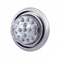 Bumper Light w 17 LED Dual Function Clear Style Reflector For Freightliner Columbia - Amber LEDs (Amber or Clear Lens)