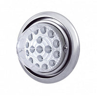 Bumper Light w 17 LED Reflector Light For Freightliner Columbia - Amber LEDs (Amber or Clear Lens)