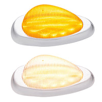 15 LED Sleeper Clearance/Marker Light w Bezel For Freightliner - Amber LEDs (Amber or Clear Lens)