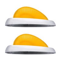 15 LED Sleeper Clearance/Marker Light w Bezel For Freightliner - Amber LEDs (Amber or Clear Lens)