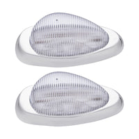 15 LED Sleeper Clearance/Marker Light w Bezel For Freightliner - Amber LEDs (Amber or Clear Lens)