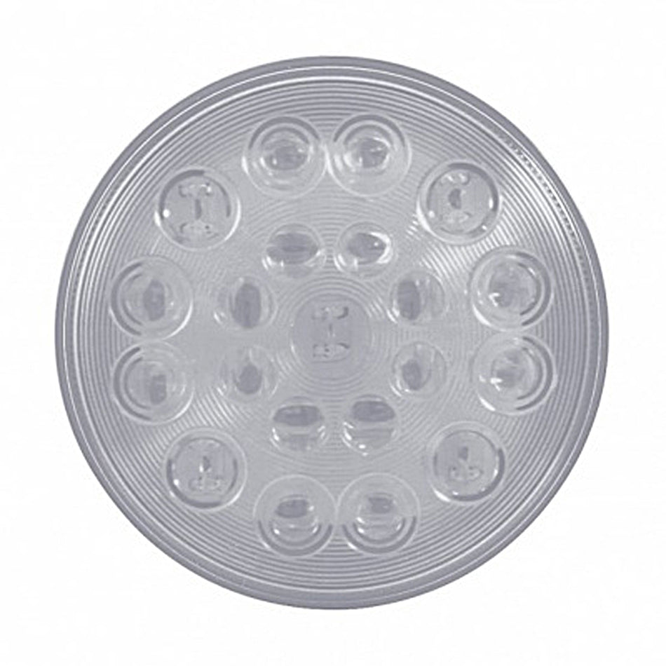21 LED "Competition Series" 4" Round Stop, Turn & Tail Light - Red LEDs (Clear Lens)