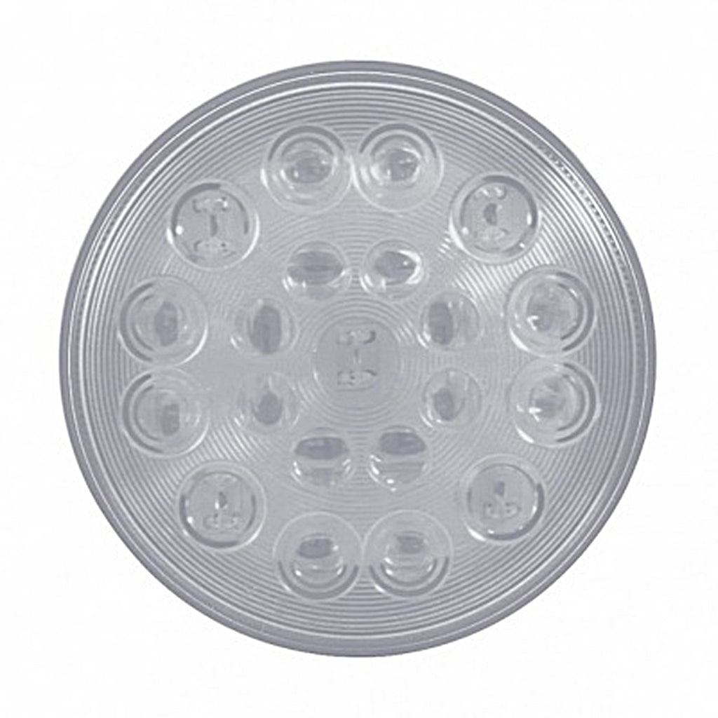 21 LED "Competition Series" 4" Round Stop, Turn & Tail Light - Red LEDs (Clear Lens)