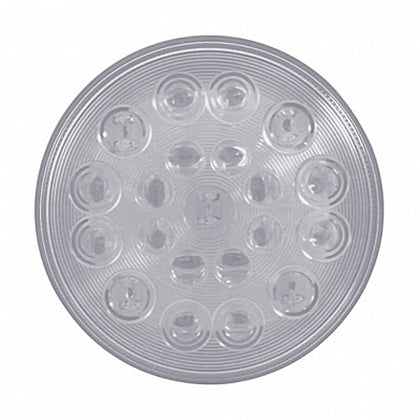 21 LED "Competition Series" 4" Round Stop, Turn & Tail Light - Red LEDs (Clear Lens)