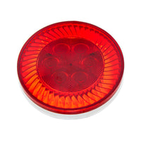 16 LED 4" Round Turbine Stop, Turn & Tail Light - Red or Amber LEDs (Red or Amber Lens)