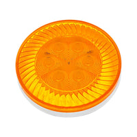 16 LED 4" Round Turbine Stop, Turn & Tail Light - Red or Amber LEDs (Red or Amber Lens)