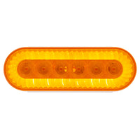 20 LED 6" Oval Turbine Stop, Turn & Tail Light - Red or Amber LEDs (Red or Amber Lens)