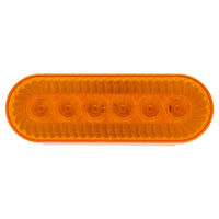 20 LED 6" Oval Turbine Stop, Turn & Tail Light - Red or Amber LEDs (Red or Amber Lens)