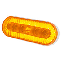 20 LED 6" Oval Turbine Stop, Turn & Tail Light - Red or Amber LEDs (Red or Amber Lens)