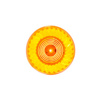 7 LED 2" Round Turbine Clearance/Marker Light - Amber or Red LEDs (Amber or Red Lens)
