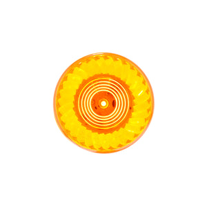 7 LED 2" Round Turbine Clearance/Marker Light - Amber or Red LEDs (Amber or Red Lens)