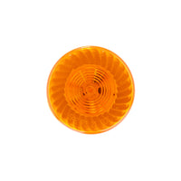 7 LED 2" Round Turbine Clearance/Marker Light - Amber or Red LEDs (Amber or Red Lens)